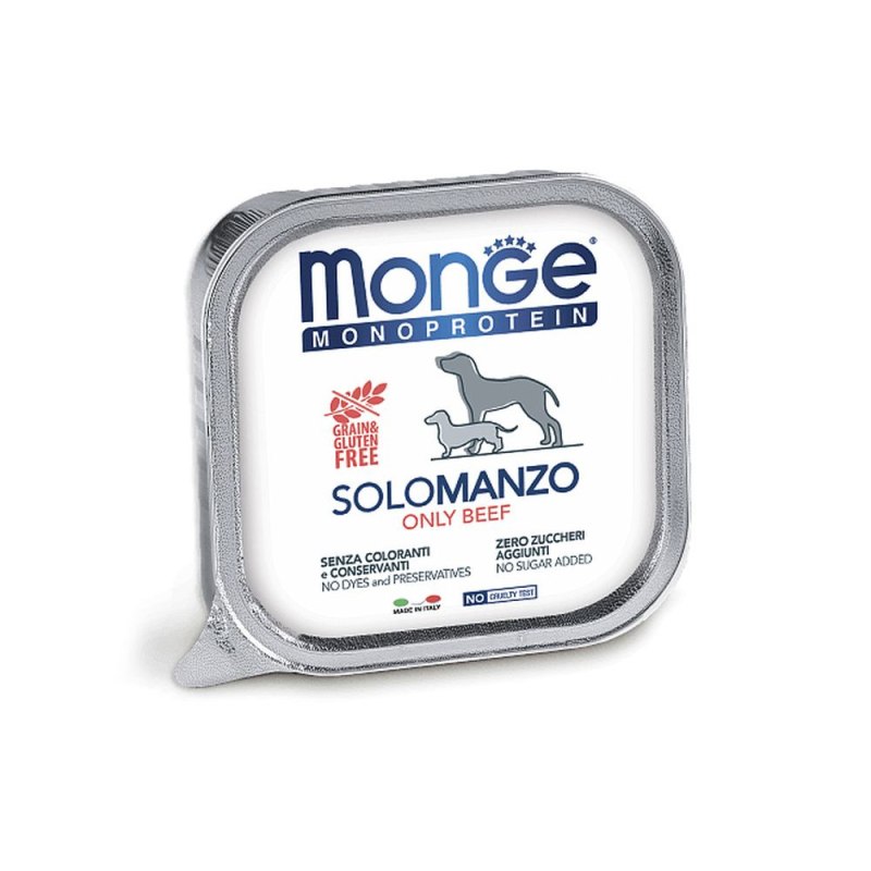 Monge Dog Monoproteico solo для собак паштет из оленины 150гx24шт.