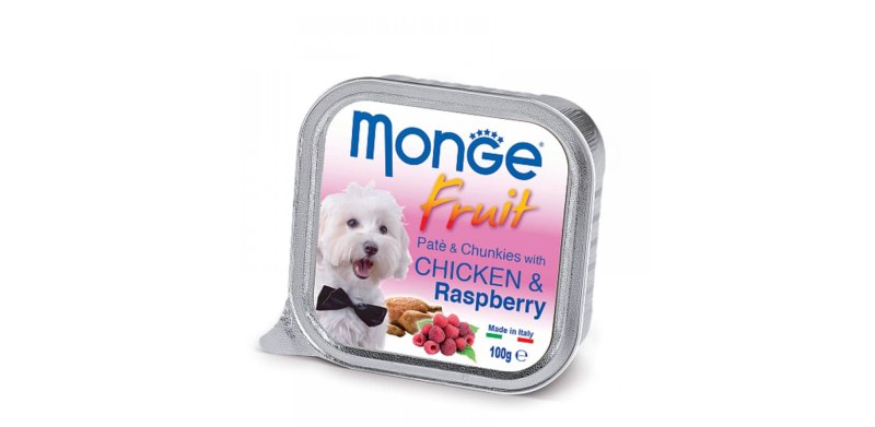 Monge Dog Fruit конс д/с курица с малиной 100г алюпак