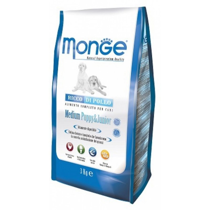 Monge Dog Medium корм для щенков средних пород 12 кг
