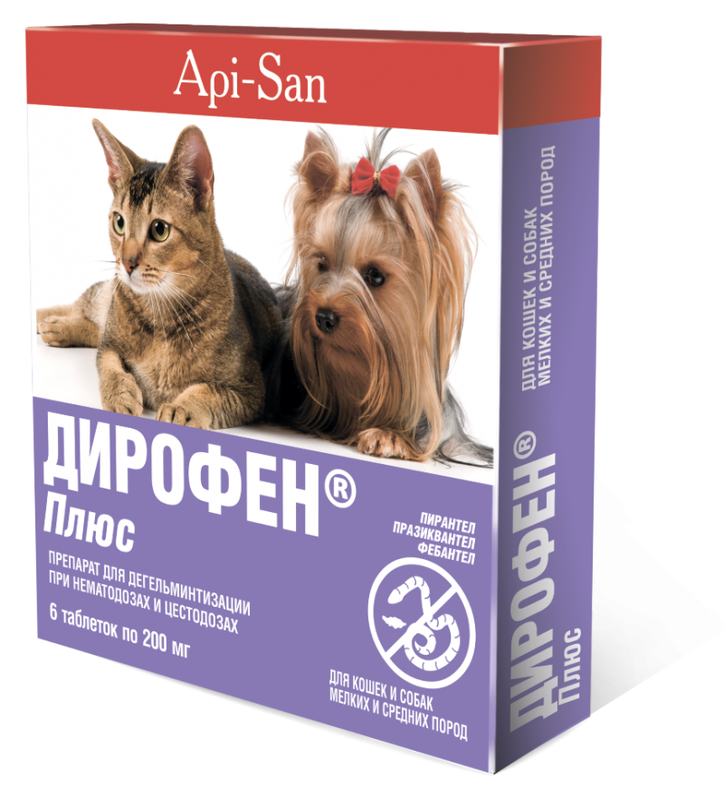 Таблетки от глистов щенкам Дирофен