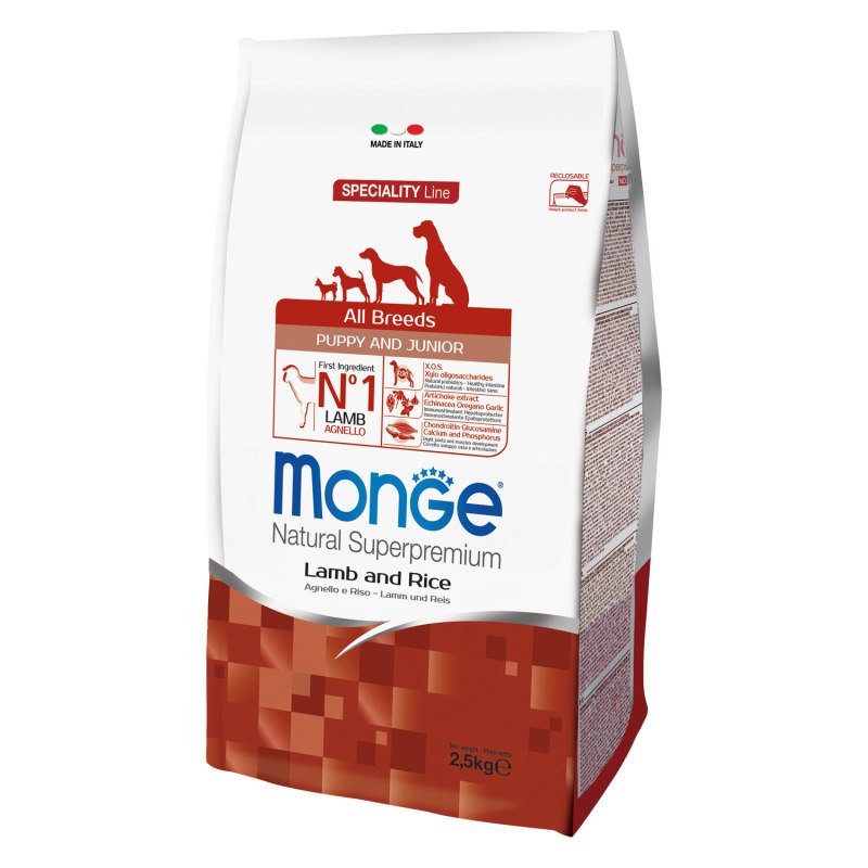 Сухой корм для щенков мелких пород Monge Dog Speciality Mini ягненок 800 г