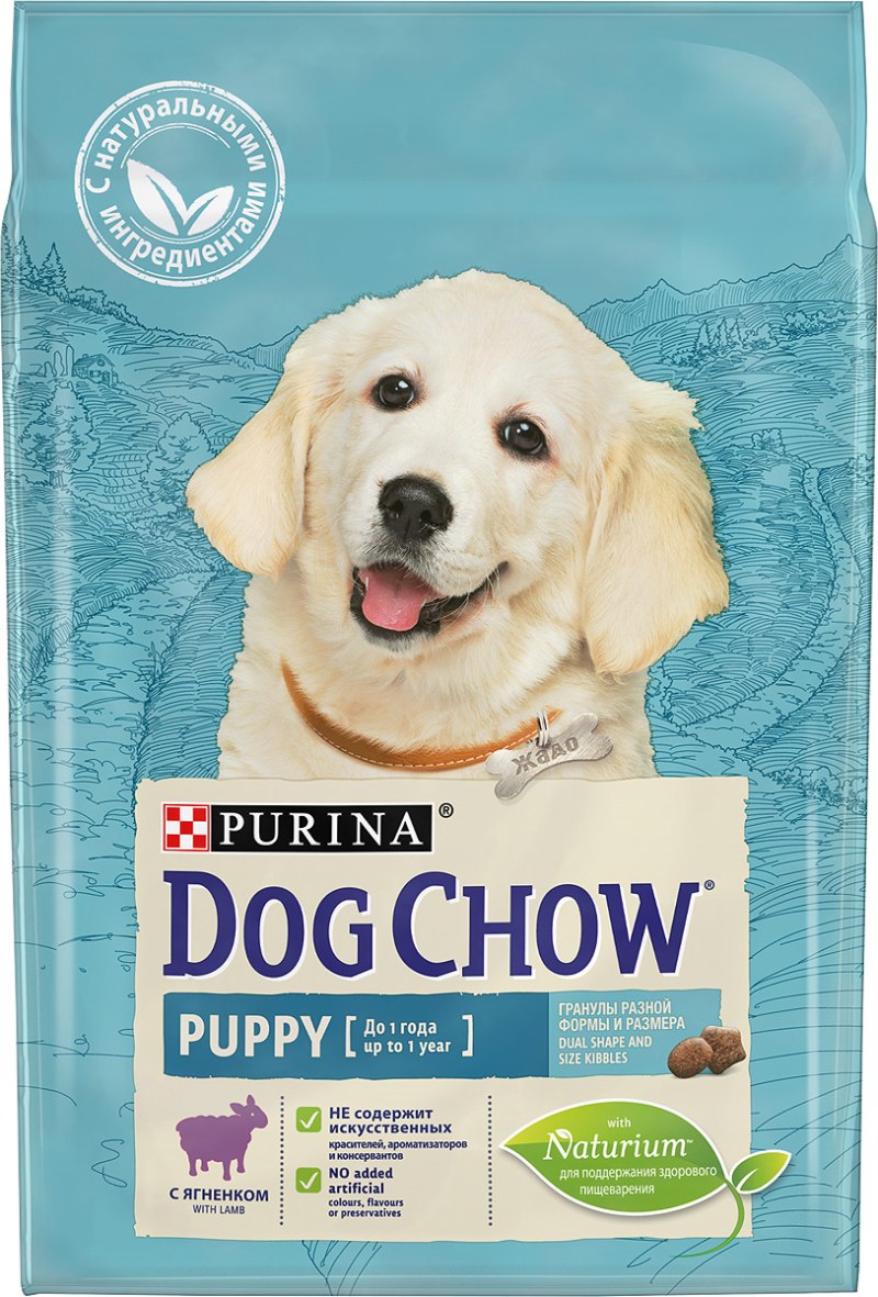 Корм для щенков Dog Chow ягненок 2.5 кг