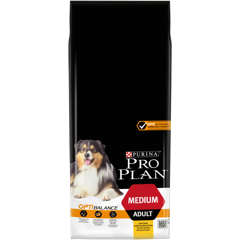 Корм для собак Purina Pro Plan OPTIBALANCE курица с рисом 14 кг
