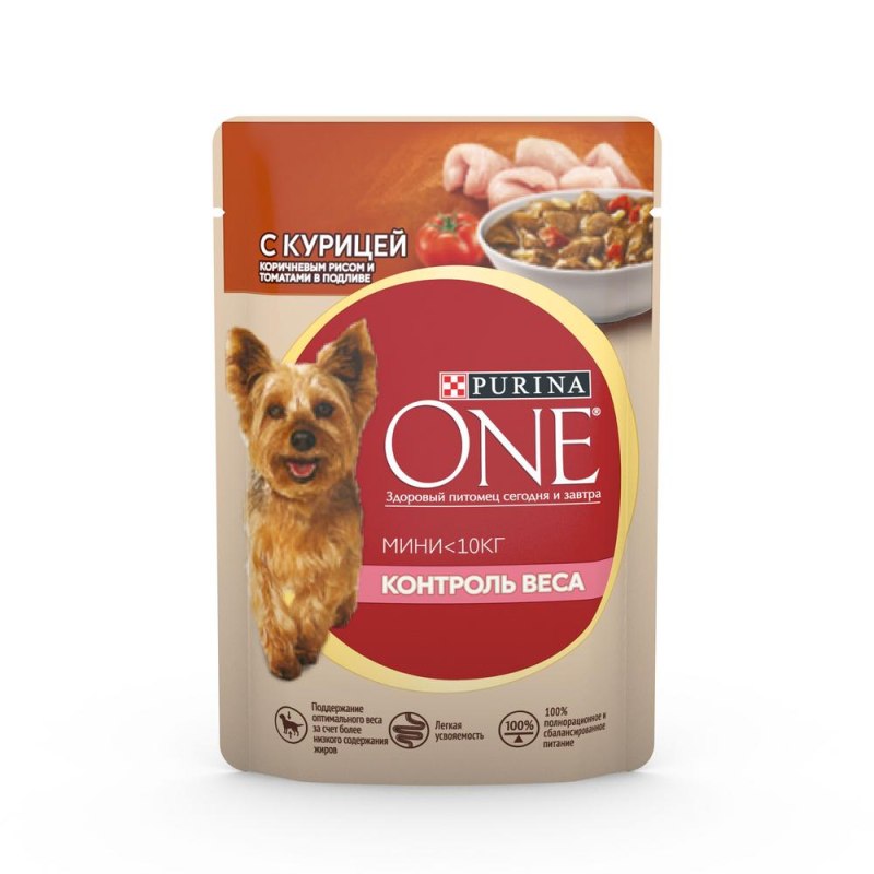 Корм для собак Purina one курица 600г