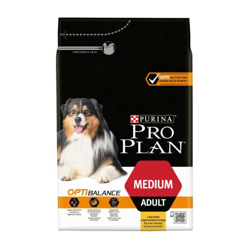 Purina Pro Plan курица для средних пород 14кг