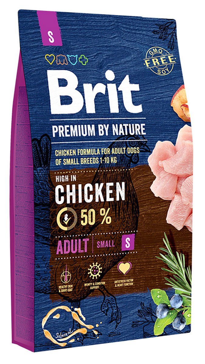 Корм для собак Brit Premium by nature курица 8 кг