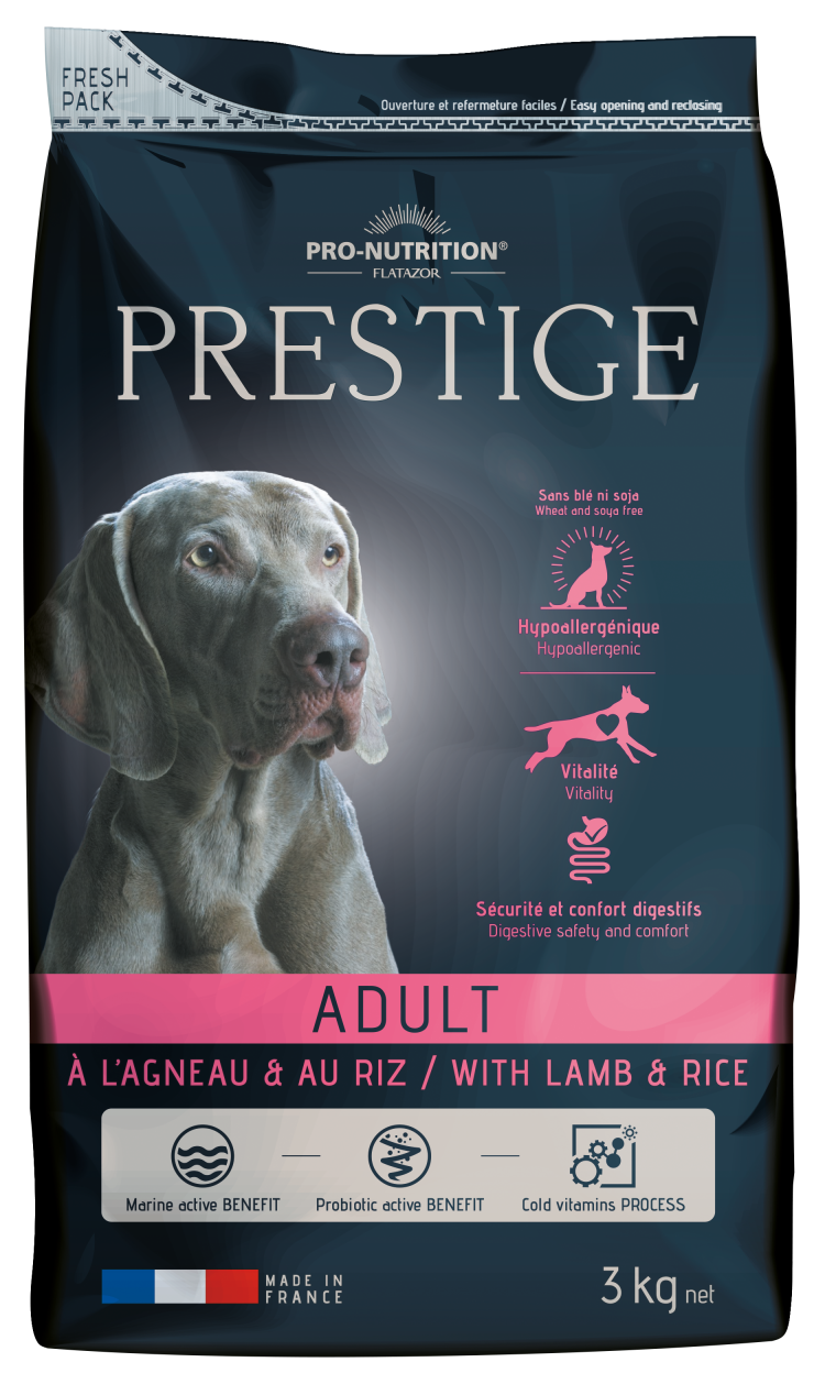 Корм для собак Flatazor Prestige adulte sensible Lamb/Rice (3 кг) 3 шт.