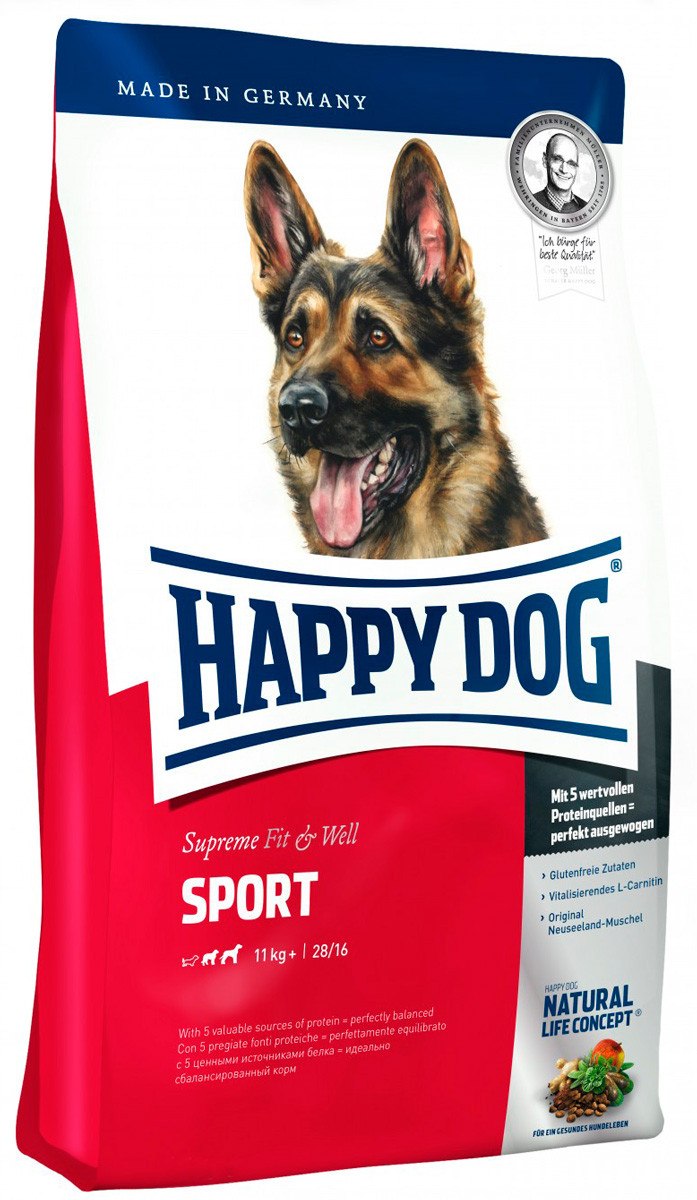 Корм для собак Happy Dog Supreme Fit & well для активных животных 15 кг