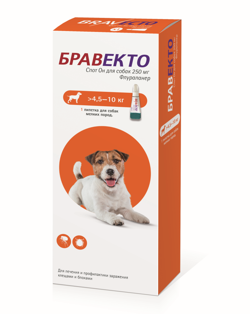 Адвантикс (Bayer) капли от блох и клещей инсектоакарицидные (4 пипетки) для собак и щенков менее 4 кг