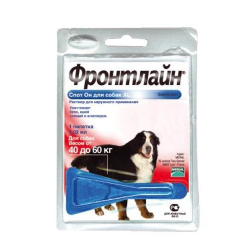 Фронтлайн спот он для собак XL (40-60 кг)