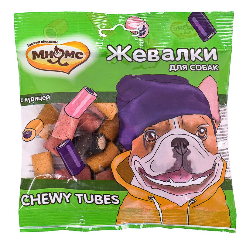 Мнямс лакомство для собак "жевалки Hearts&Bears" с говядиной и ягненком