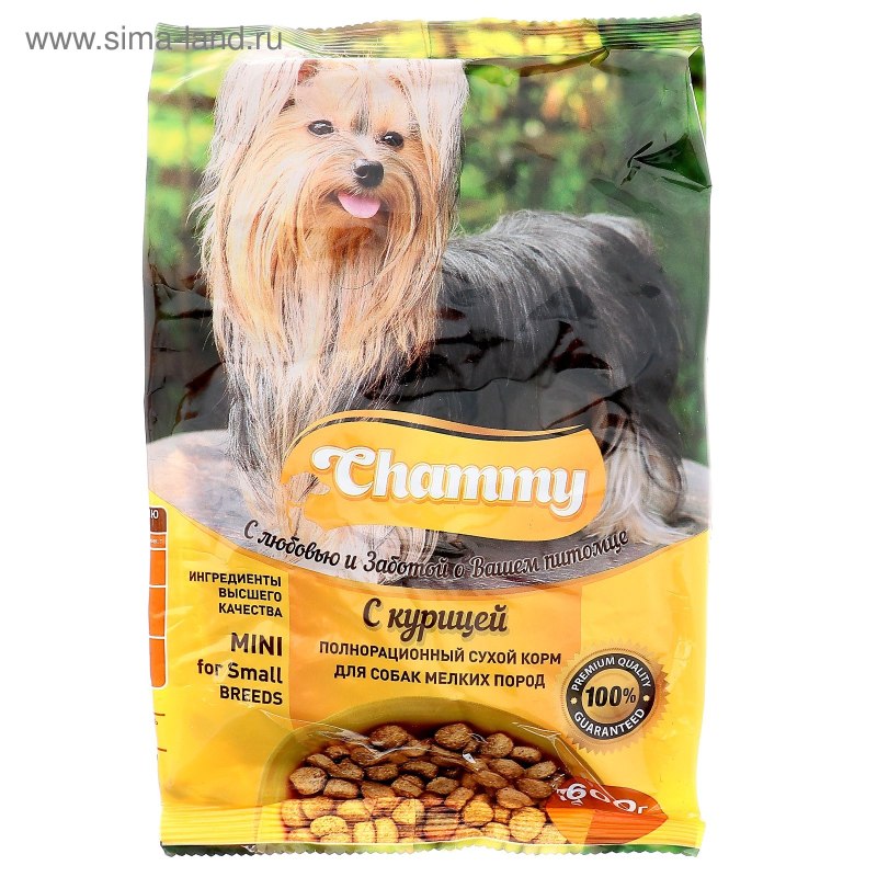 Сухой корм Chammy/Чамми для собак 600 курица