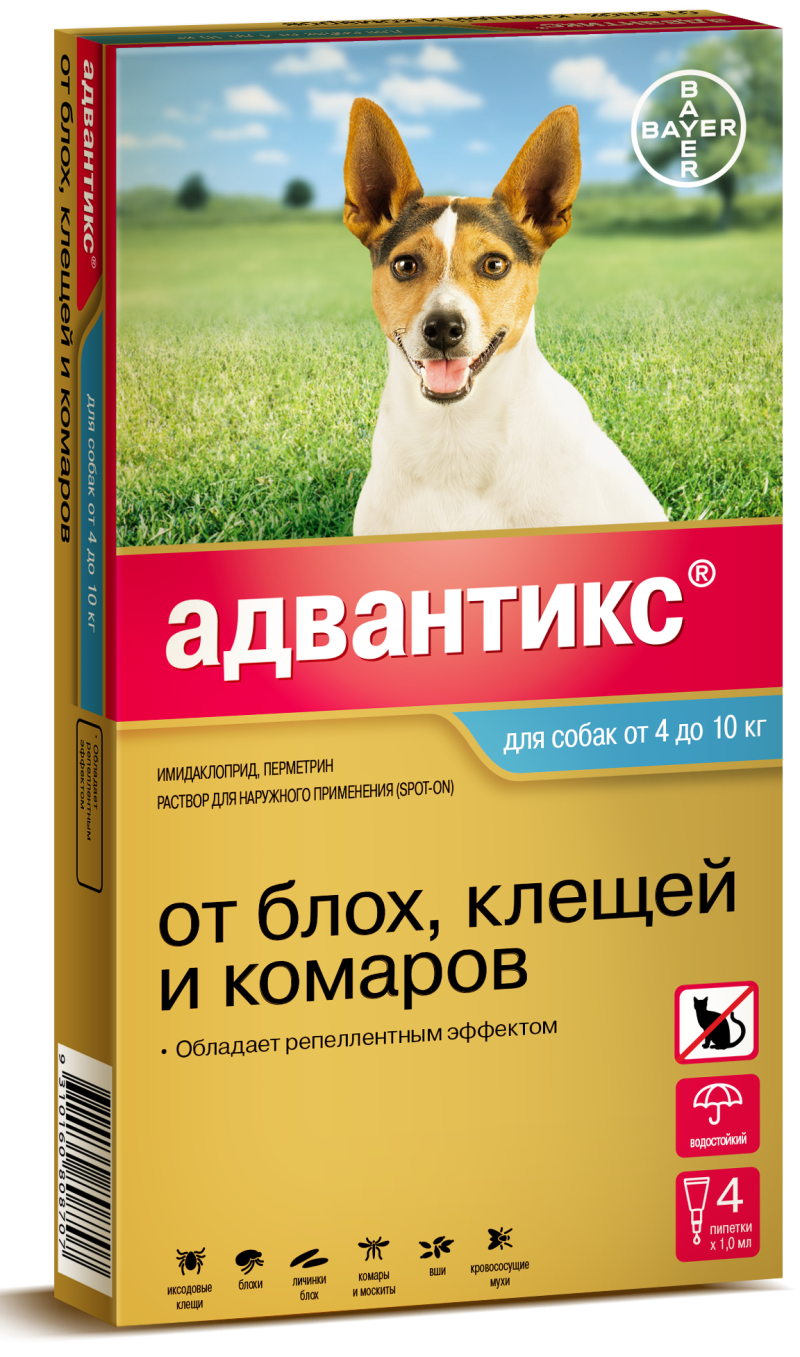 Адвантикс Байер для собак 10-25 кг