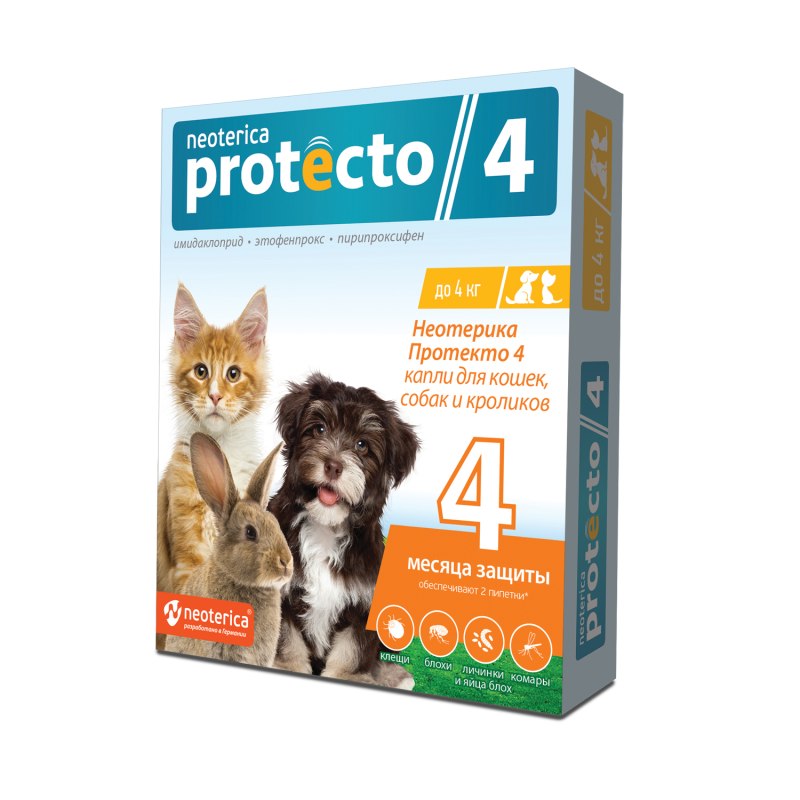 Капли для собак от клещей Protecto