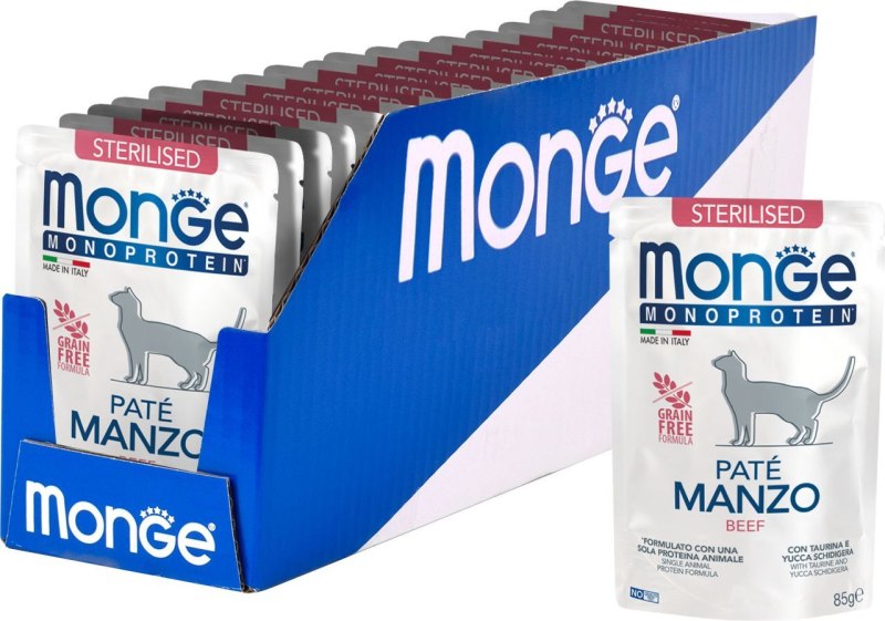 Монж Monge Cat корм для взрослых кошек 400 гр