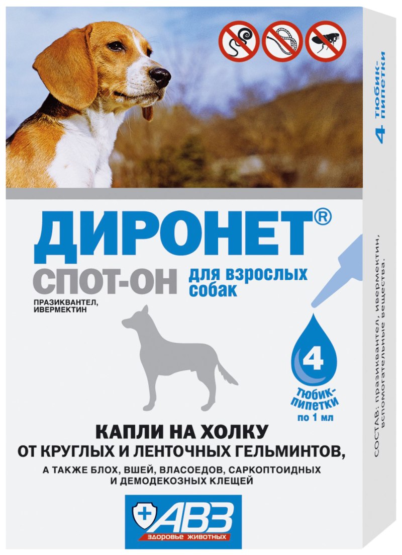 Диронет спот-он для собак