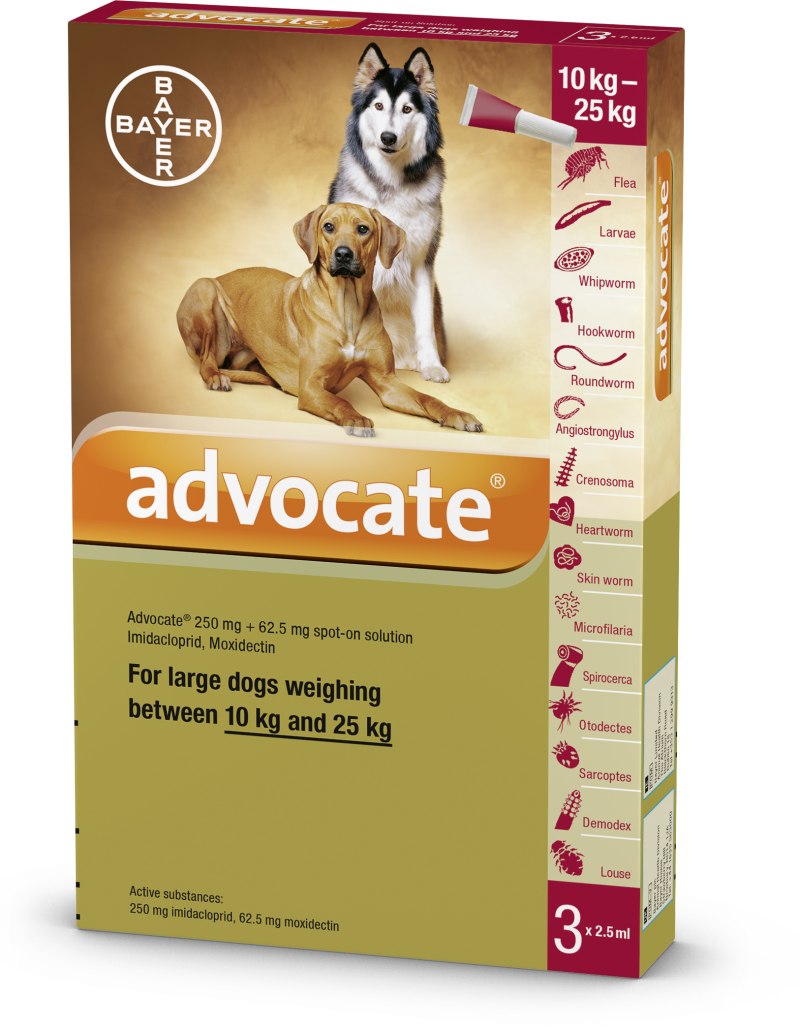 Bayer Advocate для собак 10-25