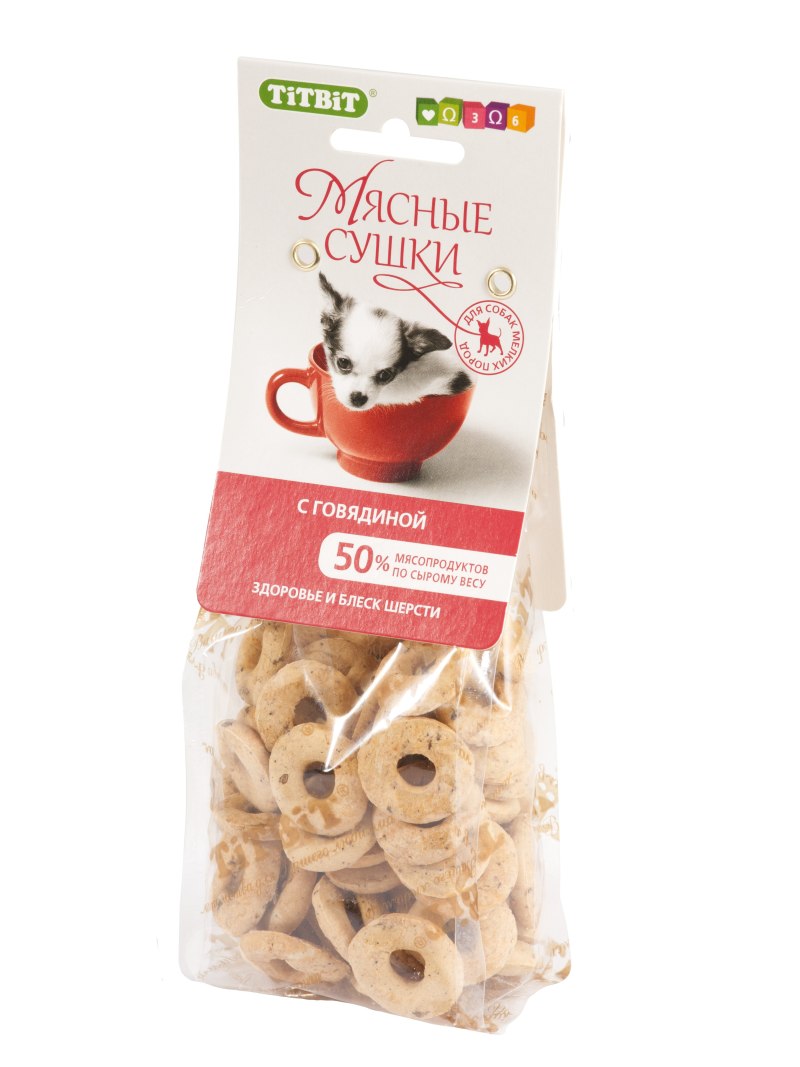 Титбит лакомства для собак мясные сушки