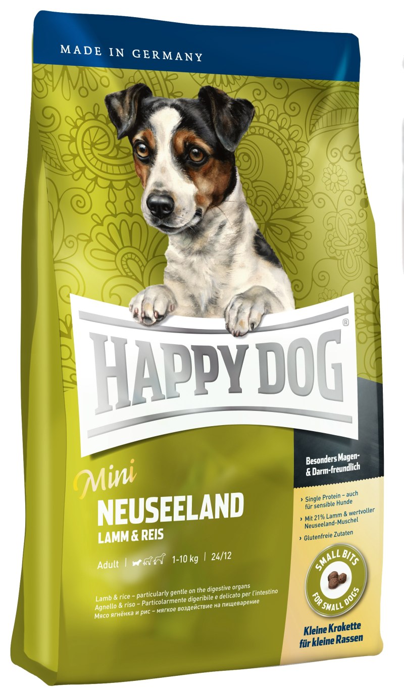 Корм для собак Happy Dog Mini Neuseeland ягненок 4 кг