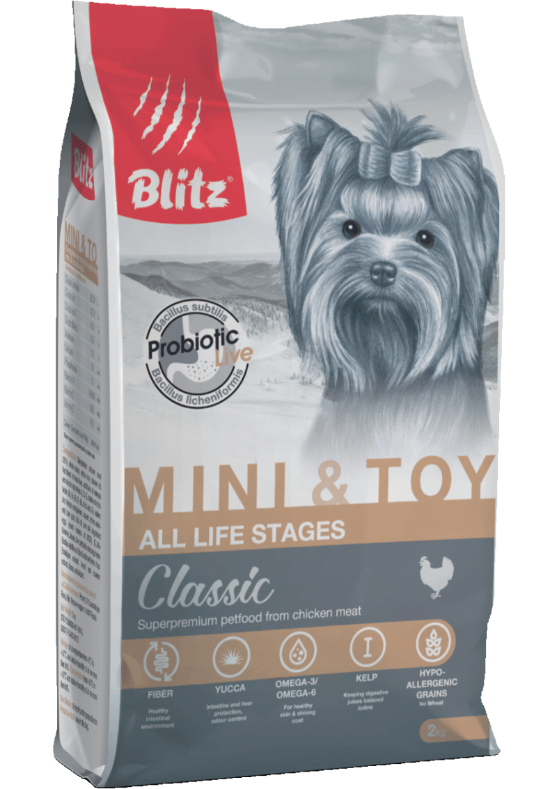 Корм для собак Blitz Adult Dog Mini & Toy Breeds Dry