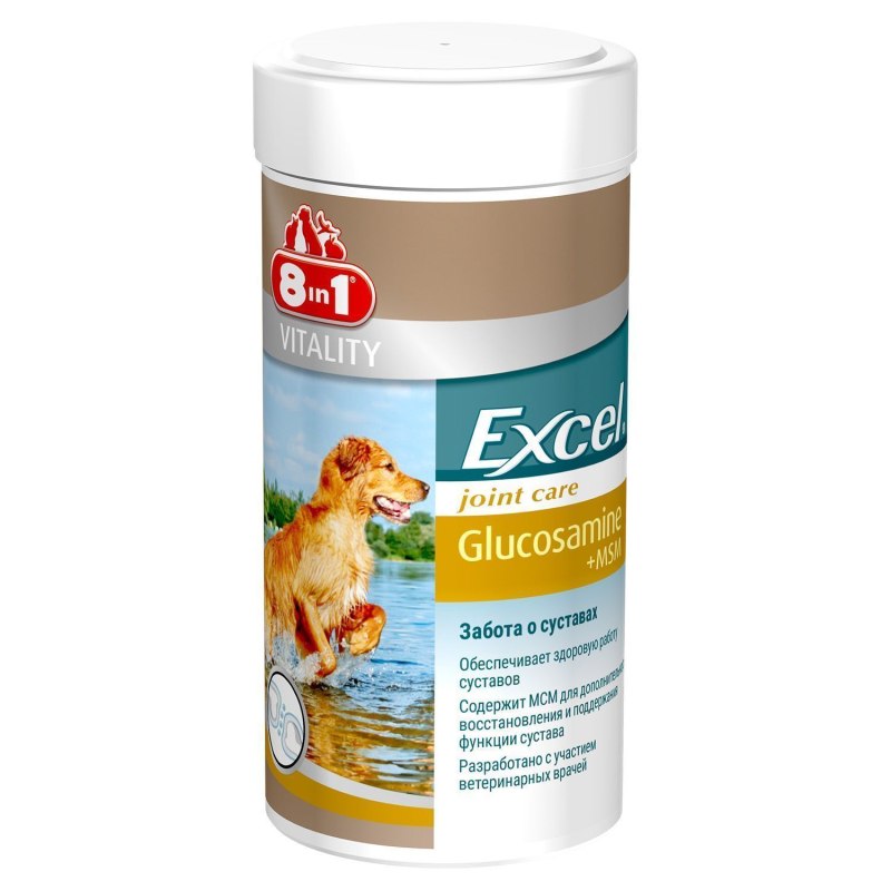 8in1 excel глюкозамин c MCM 55 таб.