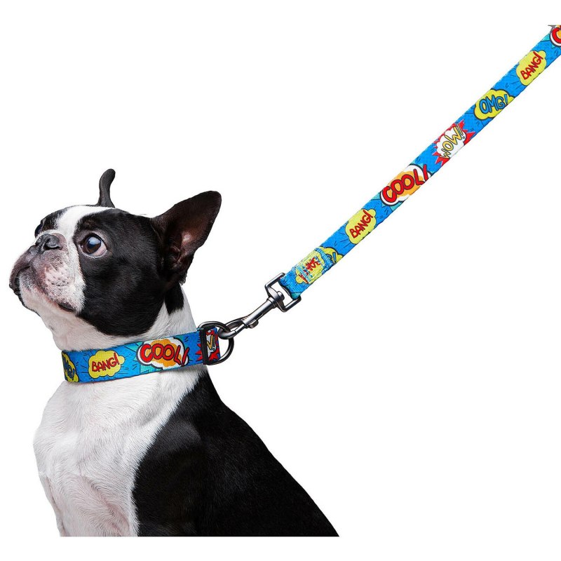 Поводок " Dog extreme" нейлон с прор. Ручкой 1,22 м. красн.
