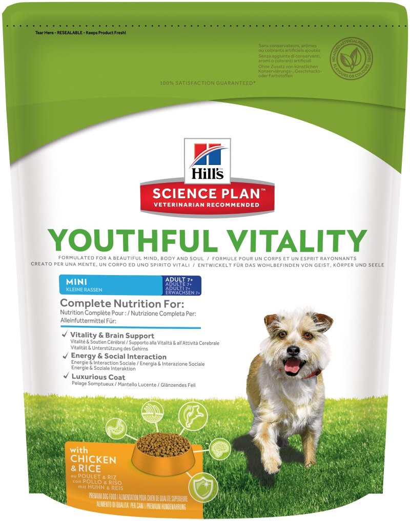Hill's Science Plan youthful Vitality 7+ сухой корм для пожилых собак