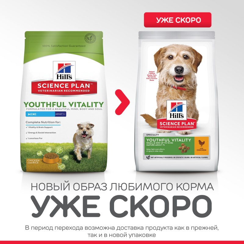 Хиллс Виталити для собак