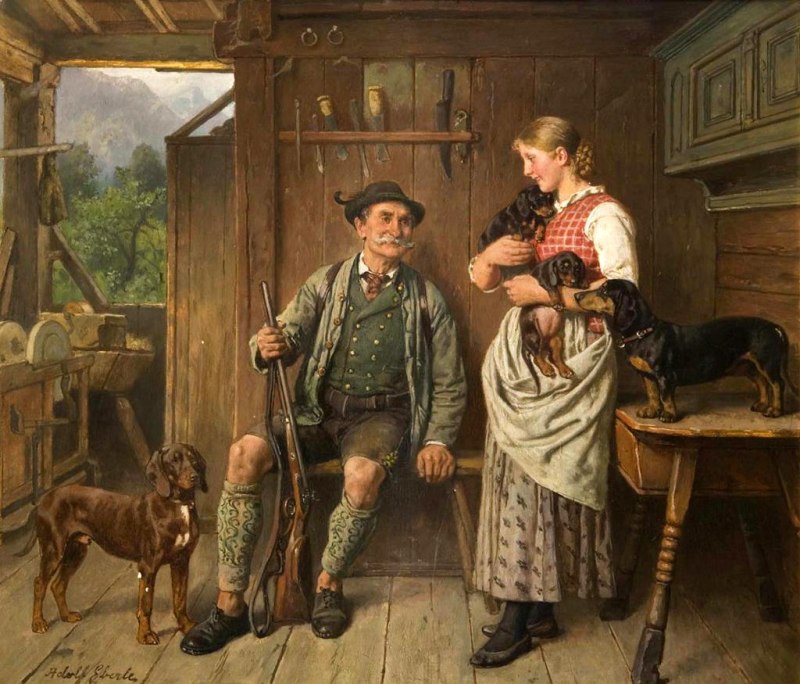 Немецкий художник Adolf Eberle