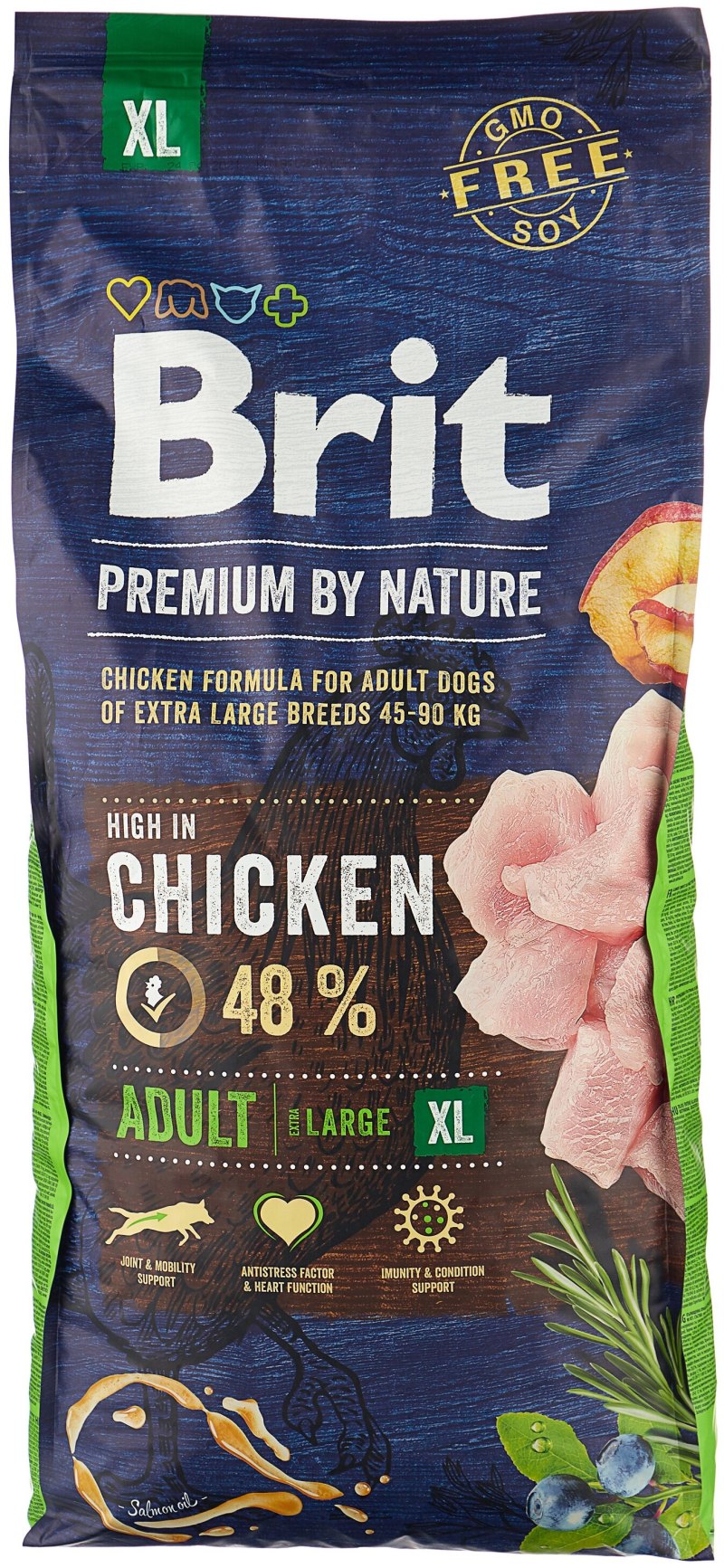 Brit Premium by nature курица 15 кг (для больших пород)