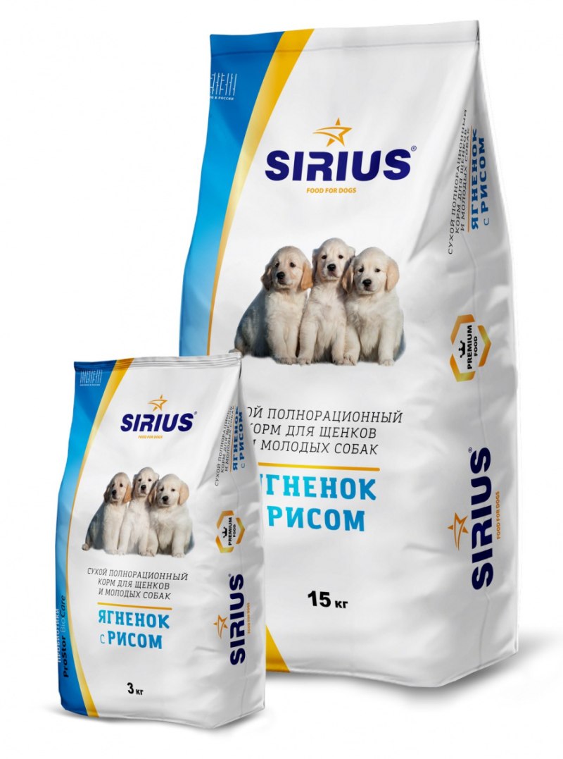 Корм для собак Sirius (3 кг) для малых пород