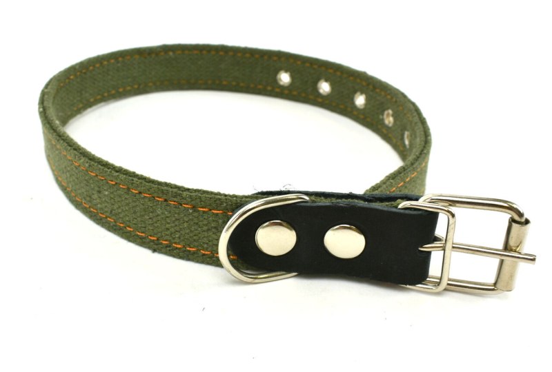 Ошейник кожаный"селедка", 1059452, 2см-30-35см