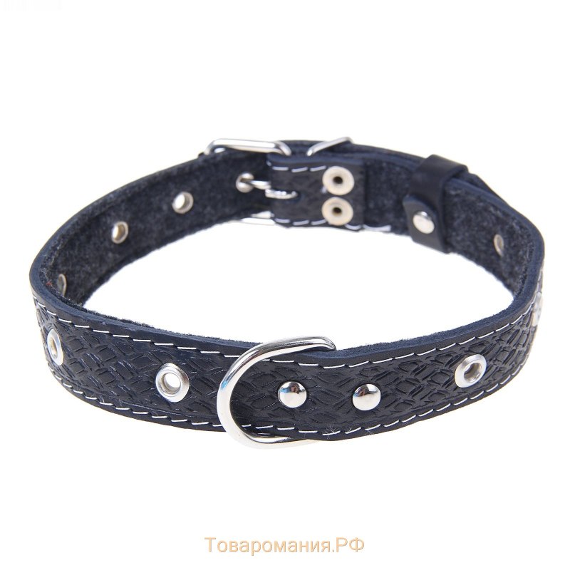 Ошейник кожаный, №20, безразмерный, 32 см