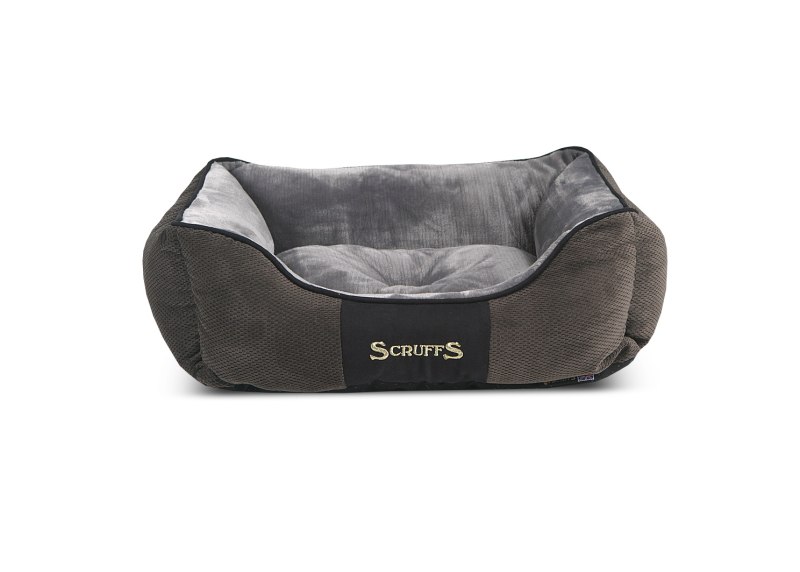Лежак для собак и кошек Scruffs "Chester", графит 50х40х13см