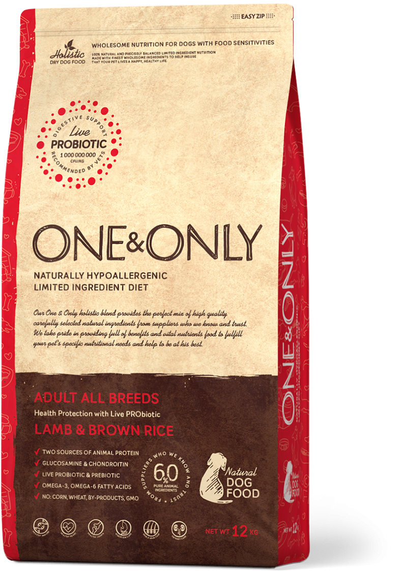 One&only Dog Turkey&Rice all Breeds (индейка с бурым рисом для собак мини пород) 1кг