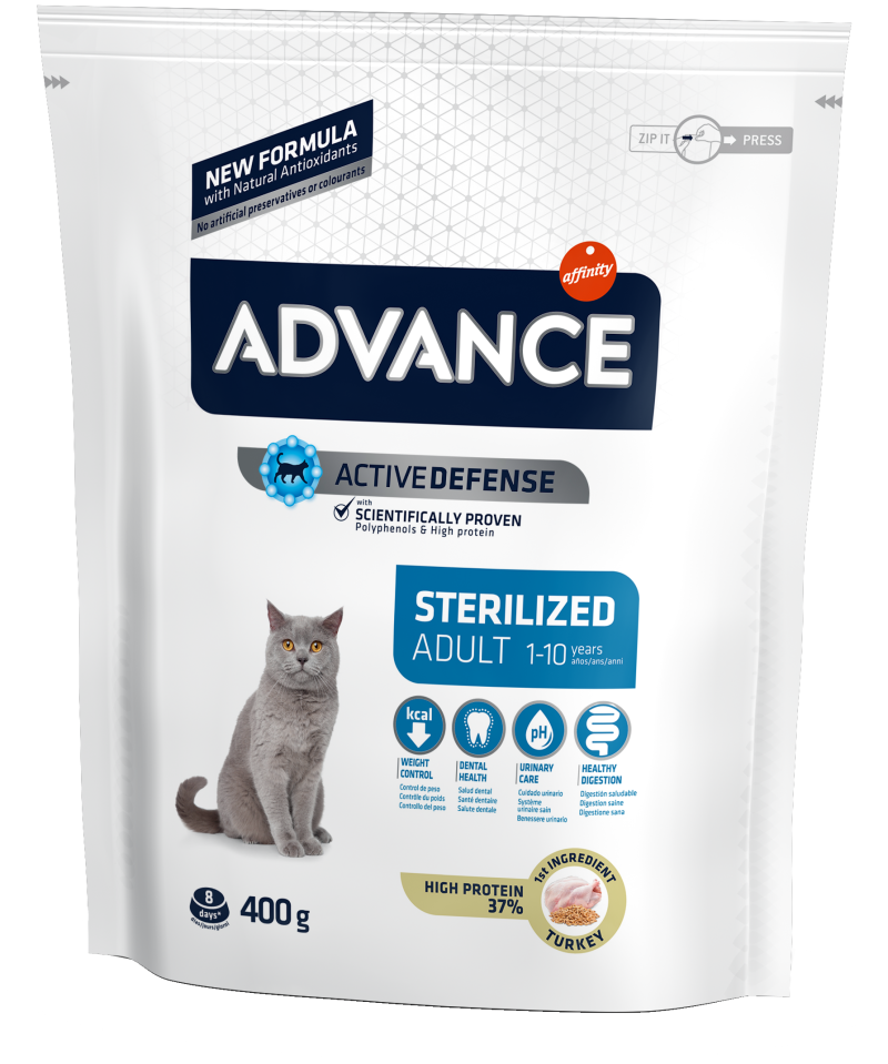 Advance для стерилизованных кошек с индейкой (Sterilized Turkey) 15 кг