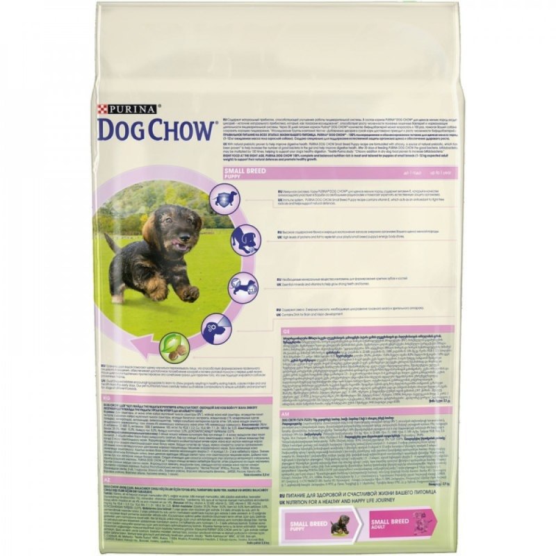 Корм Dog Chow Puppy для щенков до 1 года, курица 800г