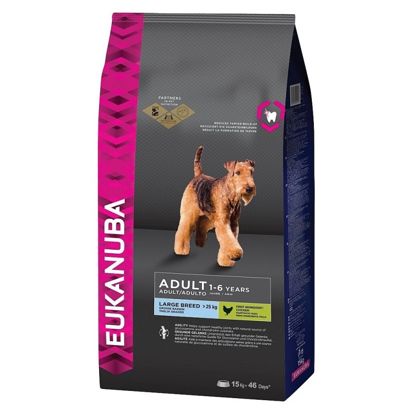 Eukanuba Dog корм для взрослых собак крупных пород 15 кг