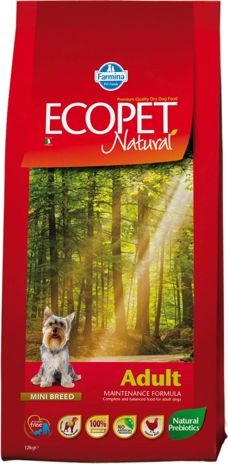 Ecopet natural Adult Mini ягненком 12кг