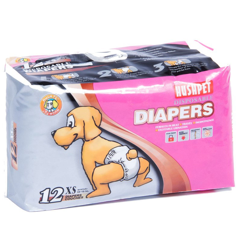 Hush Pet подгузники д/собак XL 25-40 кг уп.12 шт
