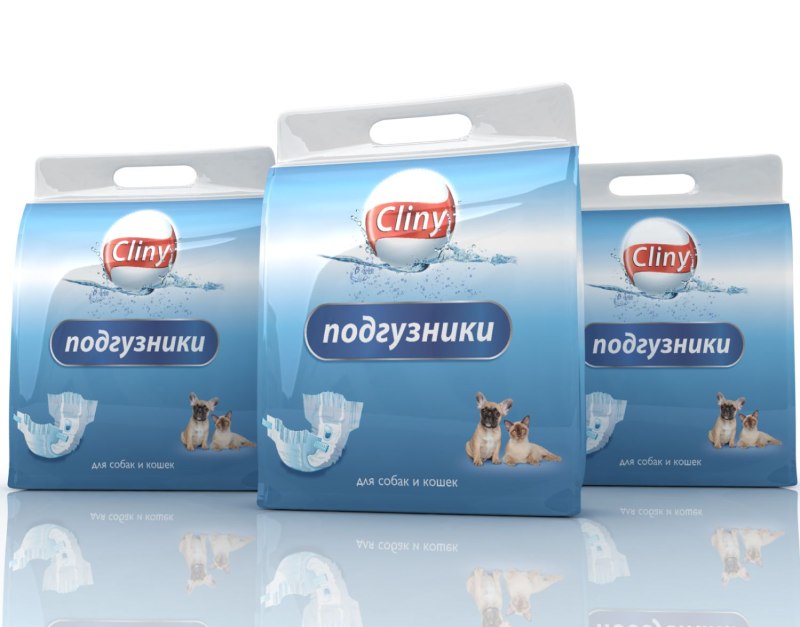 Подгузники Cliny д/собак 2-4 кг XS 11 шт к201