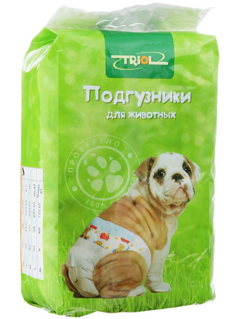Подгузники для собак Triol 10541003 размер m 52 см
