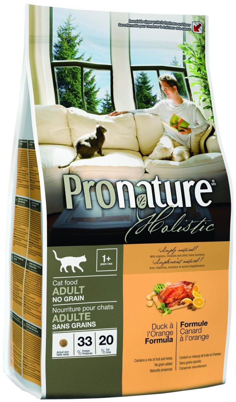 Корм для кошек Pronature Holistic с индейкой и с клюквой 340 г