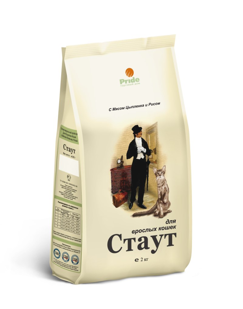 Корм для кошек Стаут, 15 кг