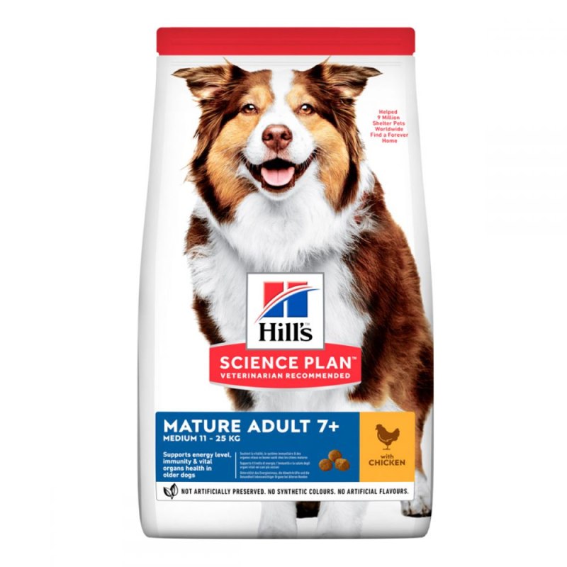 Hills Science Plan mature Adult 7+ для собак 12 кг