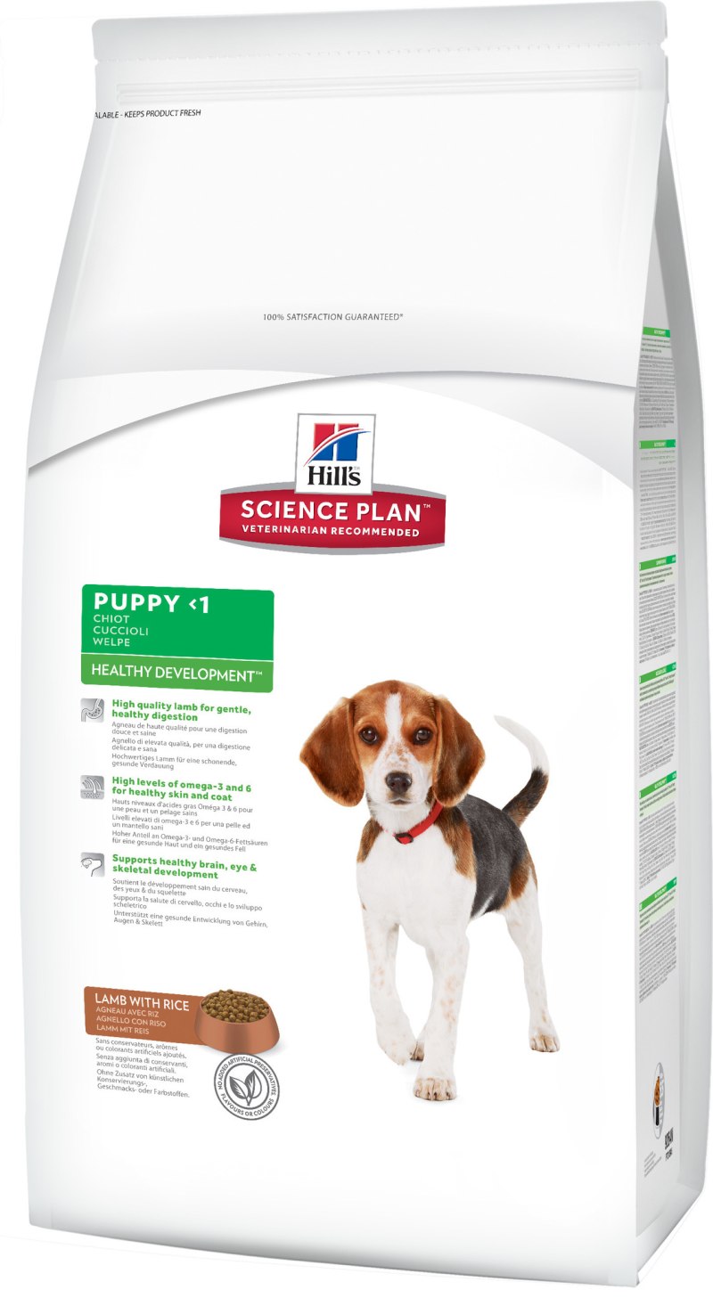 Корм для щенков Hills Science Plan ягненок, рис сух. 12кг