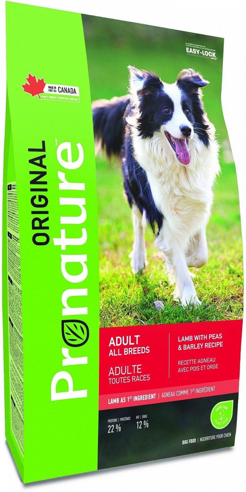 Корм Pronature Original Adult all Breeds Lamb & Peas & Barley Recipe для собак, с ягненком, 11.3 кг