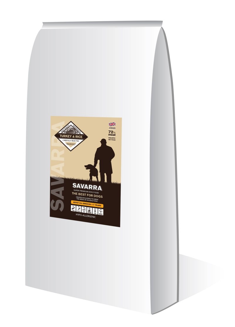 Сухой корм для собак крупных пород SAVARRA Adult Dog large Breed ягненок и рис 18кг