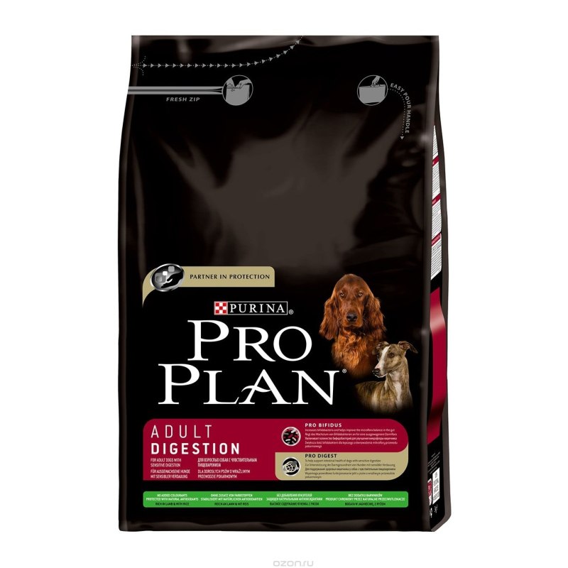 Корм для собак Purina Pro Plan OPTIDIGEST ягненок с рисом 1.5 кг