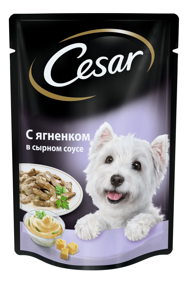 Cesar 85гр для собак говядина с овощами (пауч)